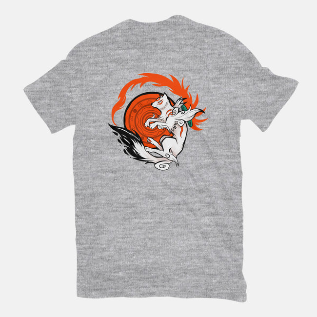 White Wolf Goddess-womens basic tee-TechraNova