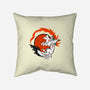 White Wolf Goddess-none removable cover w insert throw pillow-TechraNova