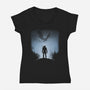 White Wolf vs The Griffin-womens v-neck tee-ddjvigo