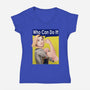 Who Can Do It!-womens v-neck tee-MarianoSan
