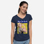 Who Can Do It!-womens v-neck tee-MarianoSan