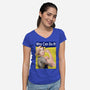 Who Can Do It!-womens v-neck tee-MarianoSan