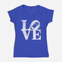 Who Do You Love?-womens v-neck tee-geekchic_tees