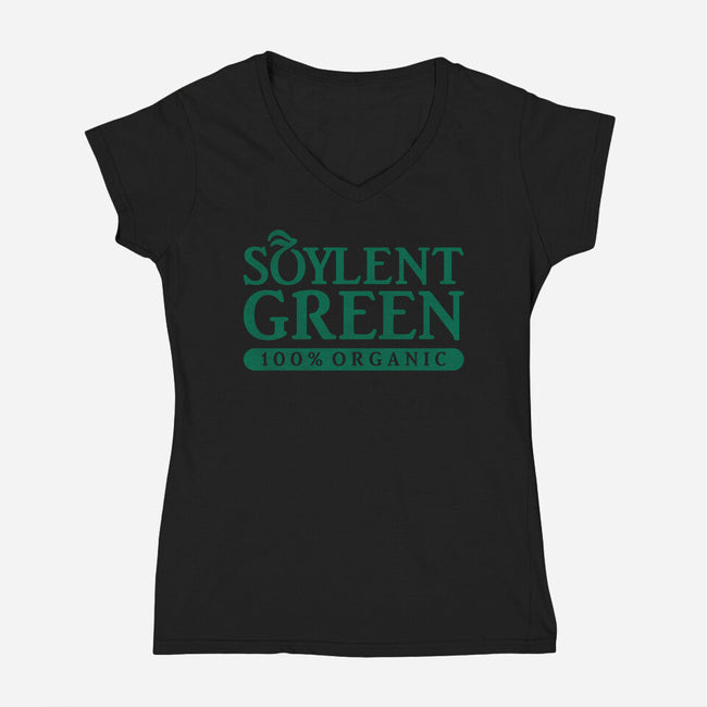 Wholly Organic-womens v-neck tee-Beware_1984