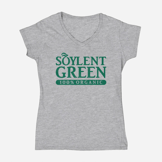 Wholly Organic-womens v-neck tee-Beware_1984