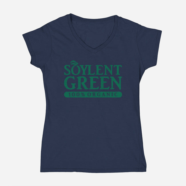 Wholly Organic-womens v-neck tee-Beware_1984