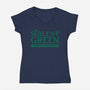 Wholly Organic-womens v-neck tee-Beware_1984