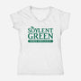 Wholly Organic-womens v-neck tee-Beware_1984