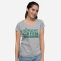 Wholly Organic-womens v-neck tee-Beware_1984