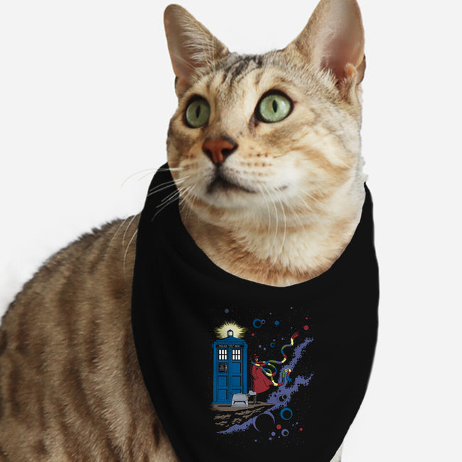 Who's Space-cat bandana pet collar-kal5000