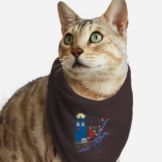 Who's Space-cat bandana pet collar-kal5000