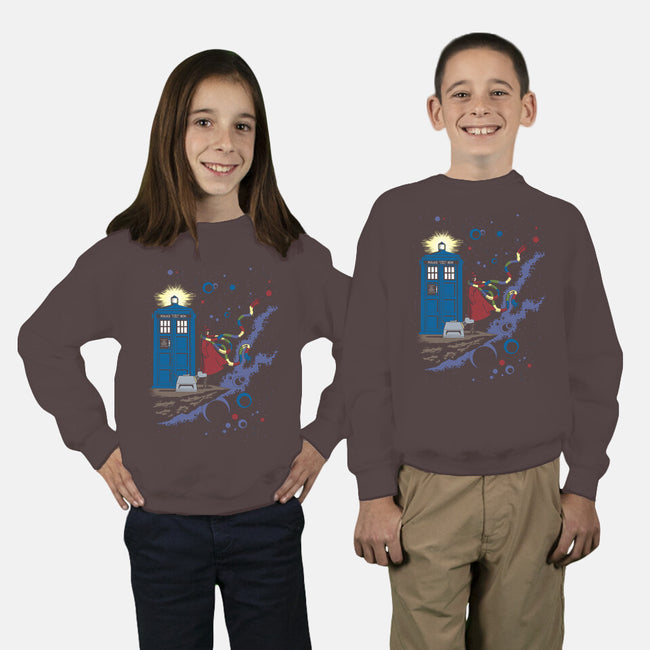 Who's Space-youth crew neck sweatshirt-kal5000