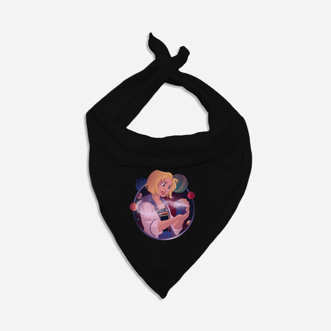 Who's That Girl?-cat bandana pet collar-saqman