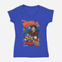 Whovi-O's Ten-womens v-neck tee-Bamboota
