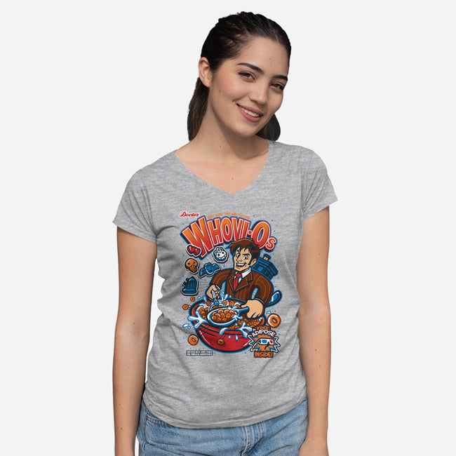 Whovi-O's Ten-womens v-neck tee-Bamboota