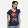 Whovi-O's Ten-womens v-neck tee-Bamboota