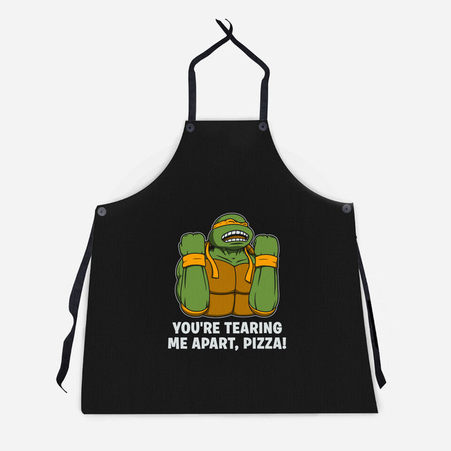 Why Pizza, Why!!!-unisex kitchen apron-pigboom