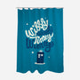 Wibbly Wobbly-none polyester shower curtain-risarodil