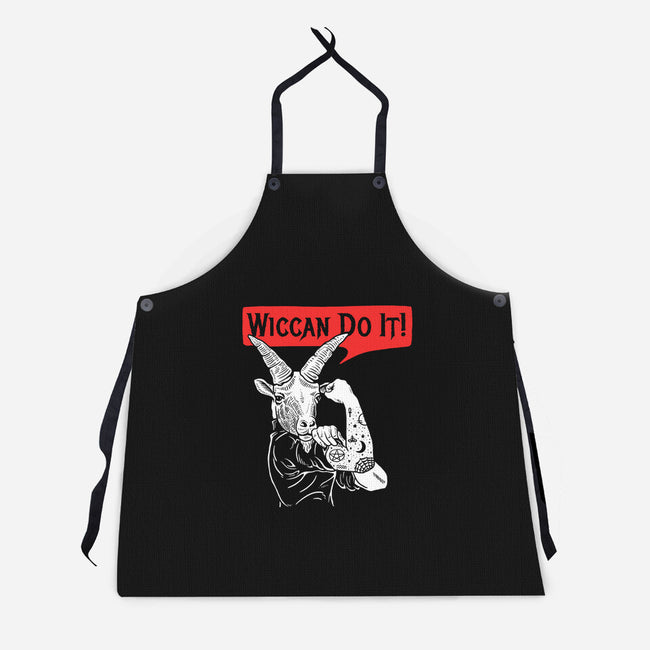 Wiccan Do It-unisex kitchen apron-dumbshirts