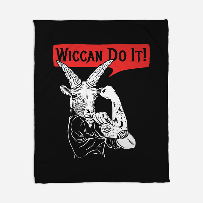 Wiccan Do It-none fleece blanket-dumbshirts