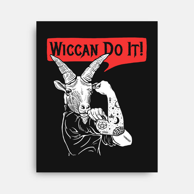 Wiccan Do It-none stretched canvas-dumbshirts