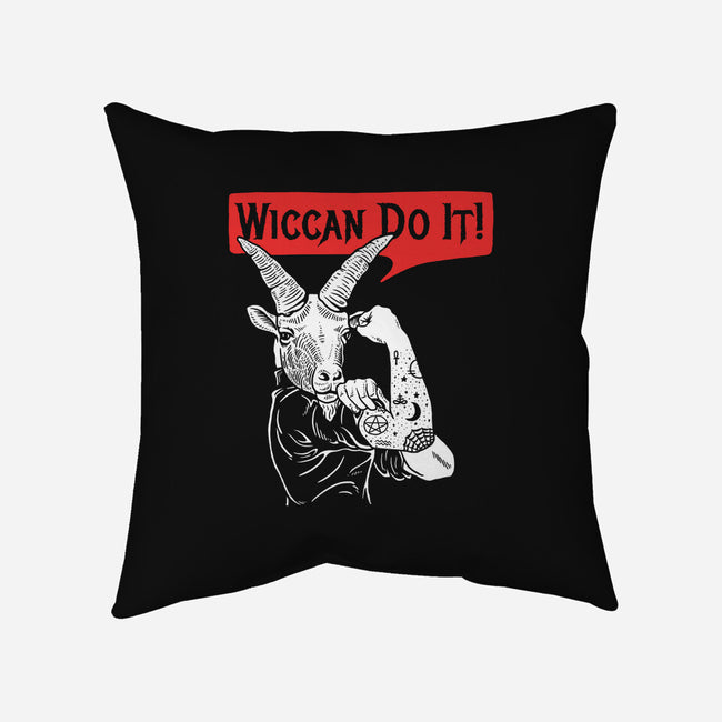 Wiccan Do It-none removable cover w insert throw pillow-dumbshirts