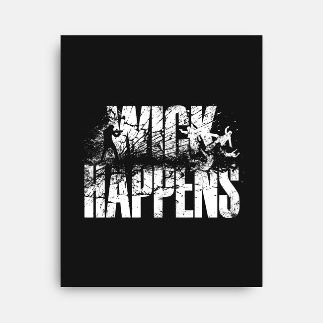 Wick Happens-none stretched canvas-Bo Bradshaw
