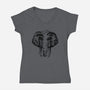Wild Safari-womens v-neck tee-dandingeroz