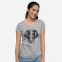 Wild Safari-womens v-neck tee-dandingeroz