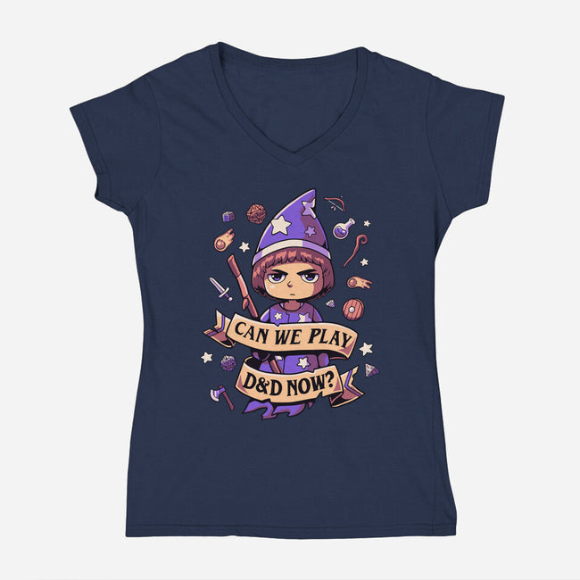 Will The Wise-womens v-neck tee-GeekyDog