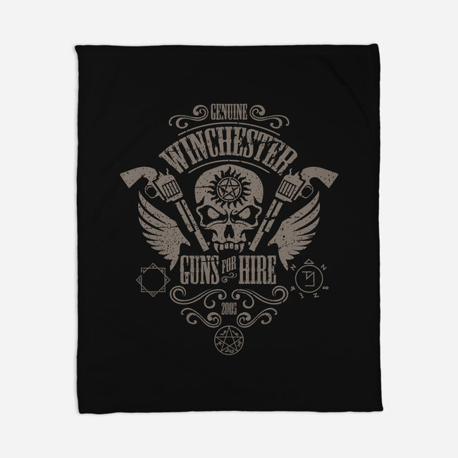 Winchester Guns for Hire-none fleece blanket-jrberger