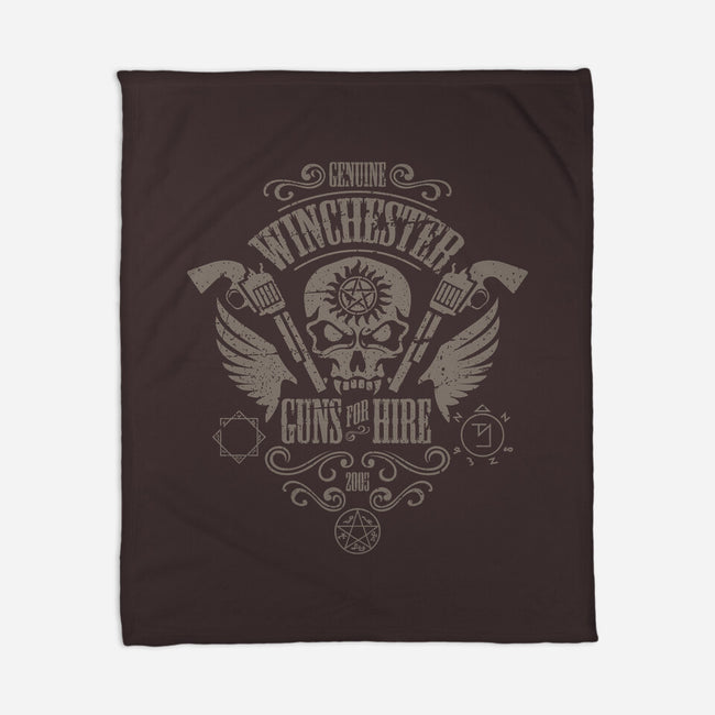 Winchester Guns for Hire-none fleece blanket-jrberger