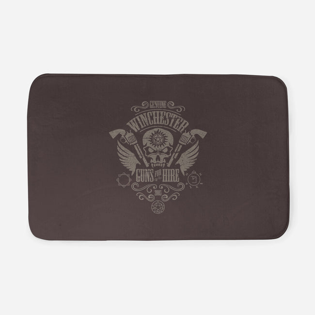 Winchester Guns for Hire-none memory foam bath mat-jrberger