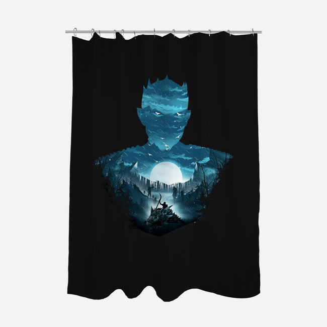 Winter is Coming-none polyester shower curtain-dandingeroz