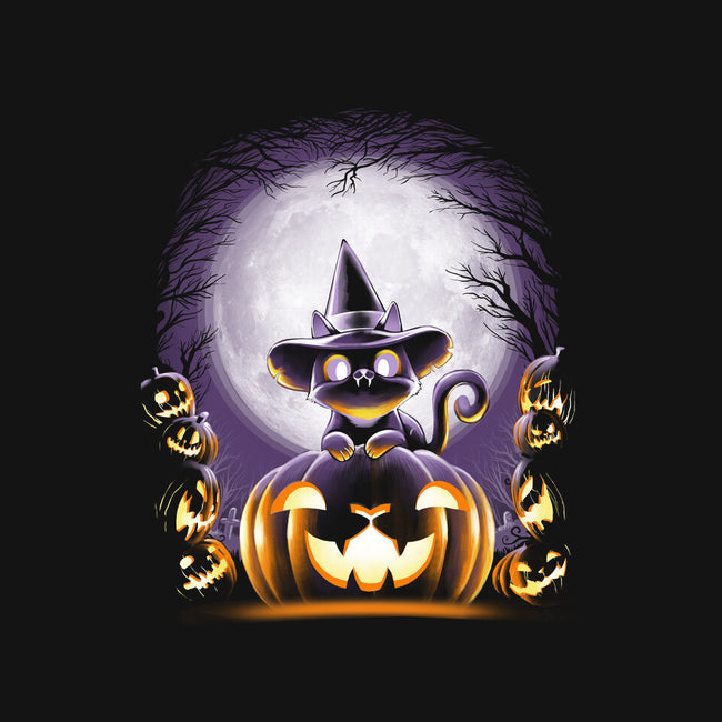 Witch-Cat Night-none removable cover w insert throw pillow-alemaglia