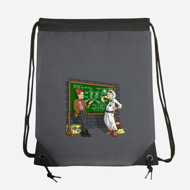 With A Little Help-none drawstring bag-saqman