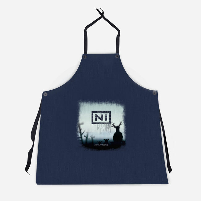 With Antlers-unisex kitchen apron-ntesign