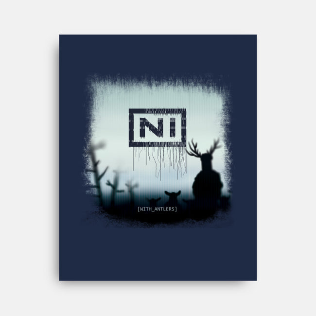 With Antlers-none stretched canvas-ntesign