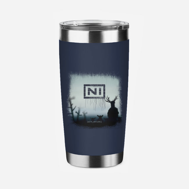 With Antlers-none stainless steel tumbler drinkware-ntesign