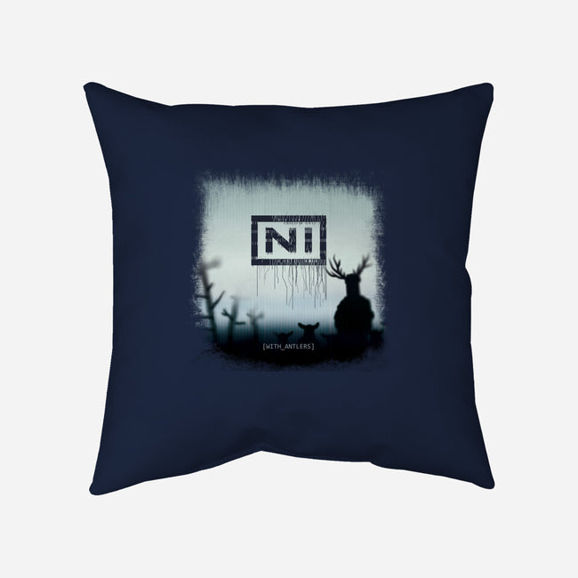 With Antlers-none removable cover w insert throw pillow-ntesign