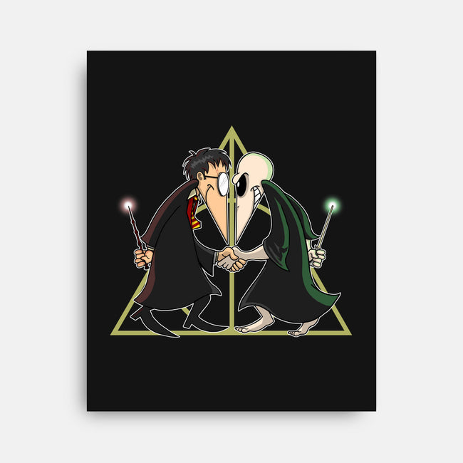 Wizard Vs Wizard-none stretched canvas-SarahCave