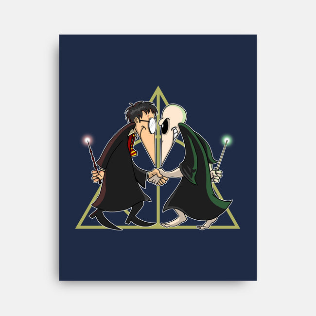 Wizard Vs Wizard-none stretched canvas-SarahCave