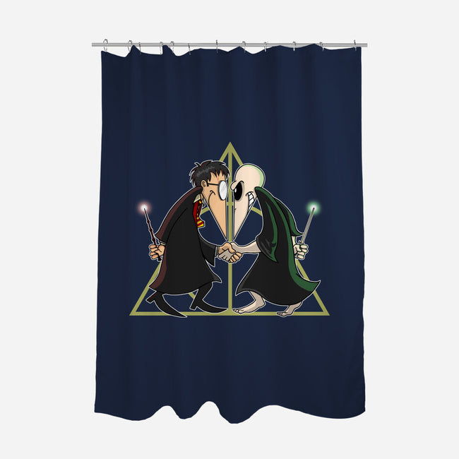 Wizard Vs Wizard-none polyester shower curtain-SarahCave