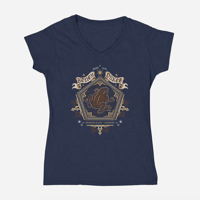 Wizarding Frog-womens v-neck tee-Nemons