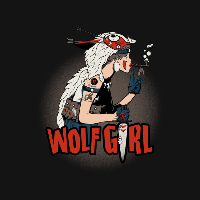 Wolf Girl-none adjustable tote-beware1984