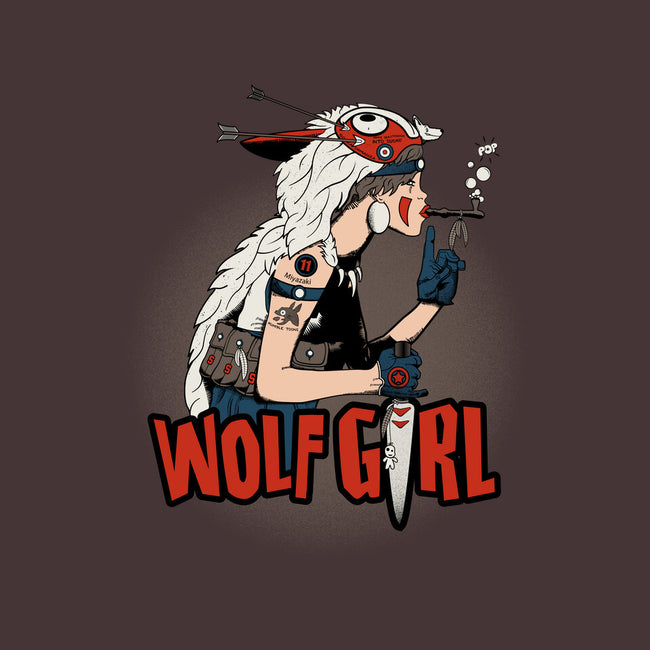 Wolf Girl-none adjustable tote-beware1984