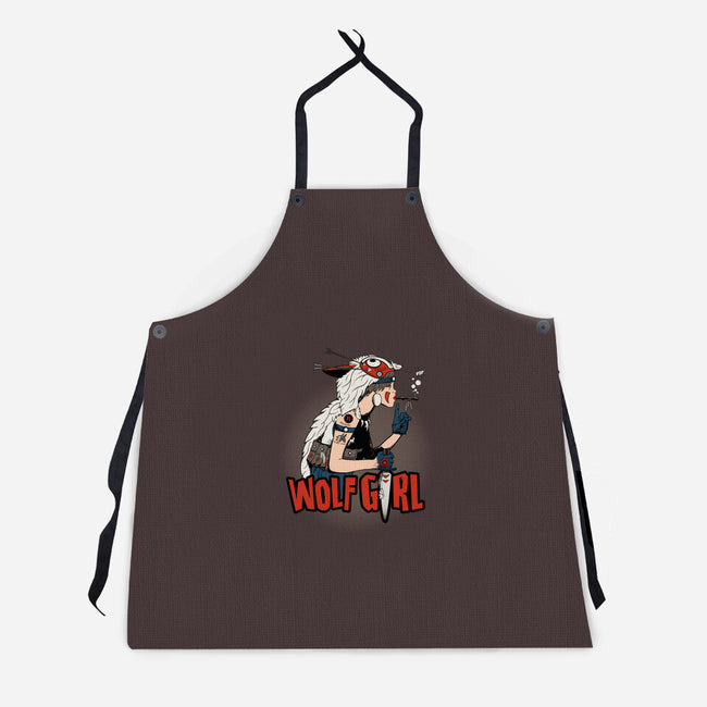 Wolf Girl-unisex kitchen apron-beware1984