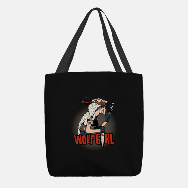 Wolf Girl-none basic tote-beware1984