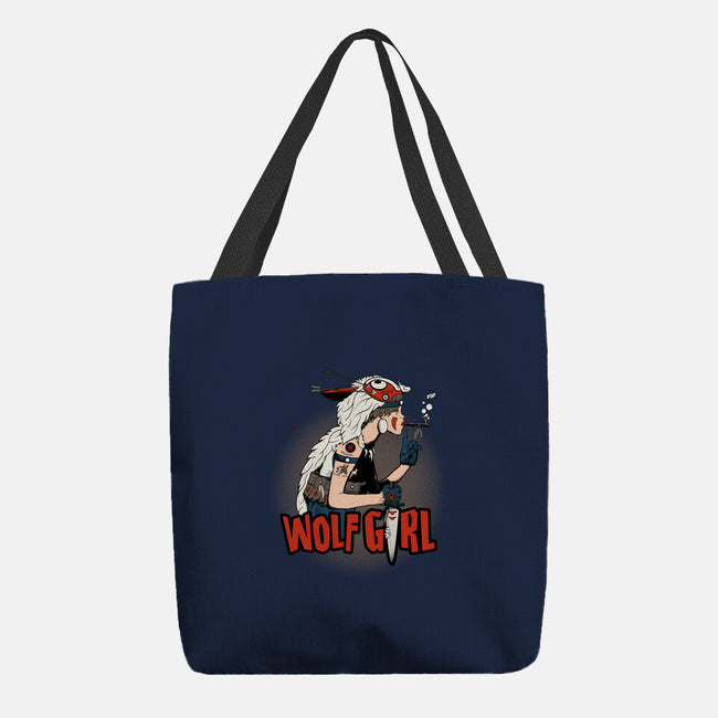 Wolf Girl-none basic tote-beware1984