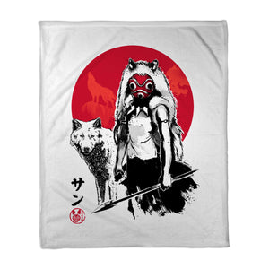 Wolf Girl Sumi-e